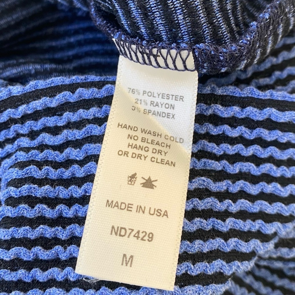 NEW nlt LA Rib Textured Tank Maxi Dress in Blue and Black, Size M - Picture 8 of 8